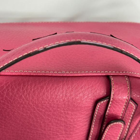 Liz Claiborne Pink Purse Bag Barrel Shoulder Bag Accessories Tote READ - Picture 8 of 16